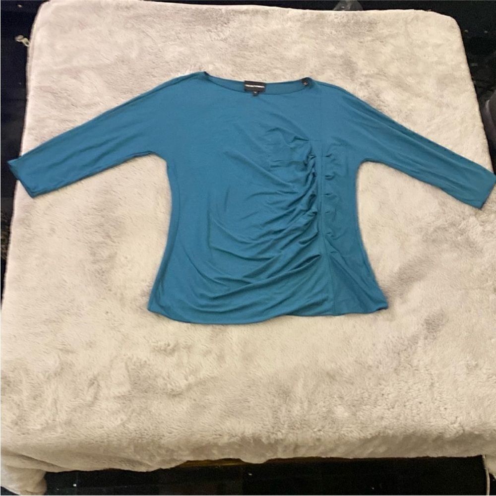 Emporio Armani Teal Long Sleeve Top, L